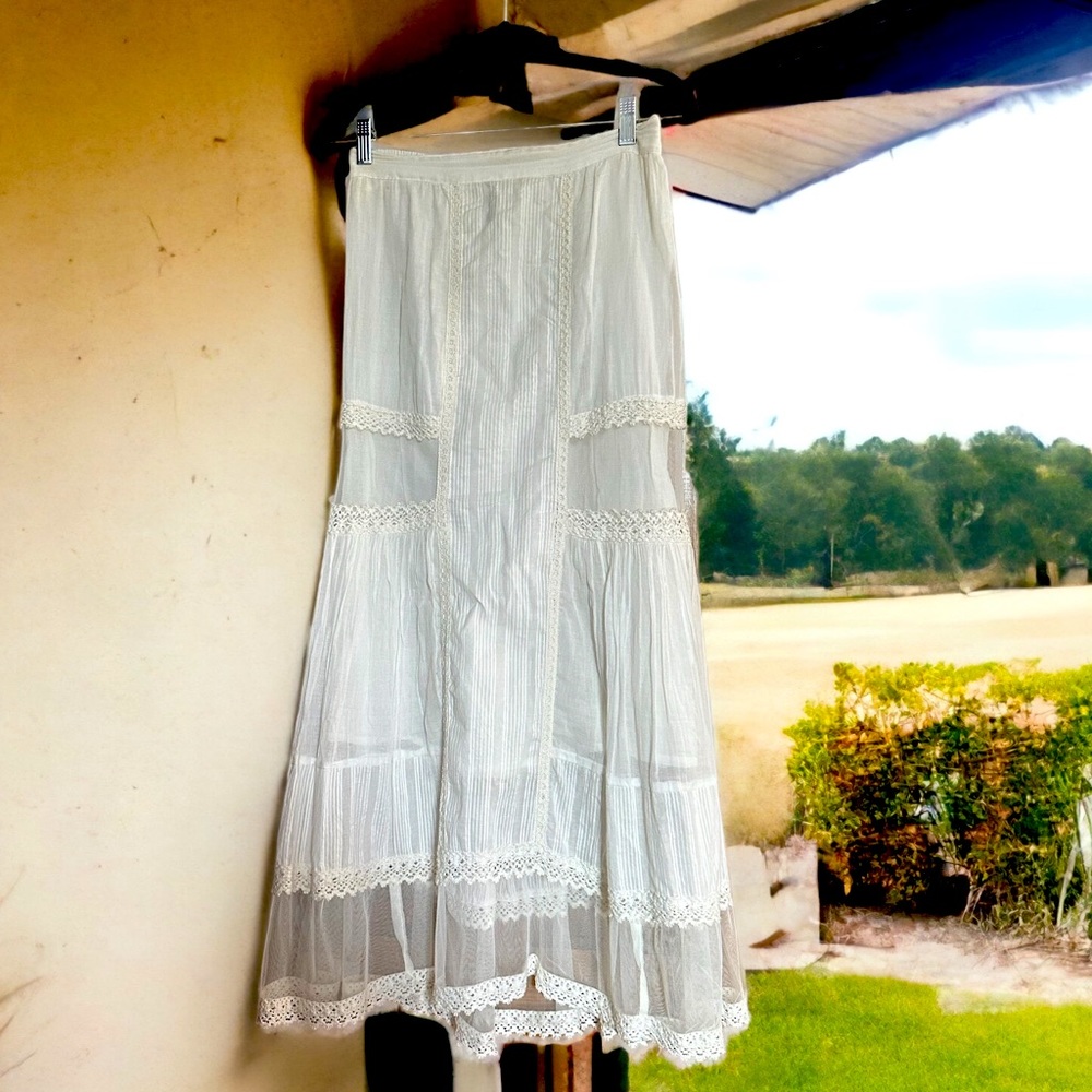 Victorian cotton skirt